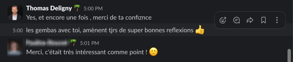 remerciements gemba